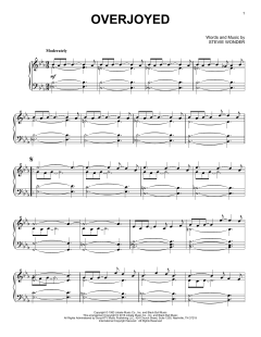 Overjoyed [Jazz version] von Stevie Wonder (Download) 