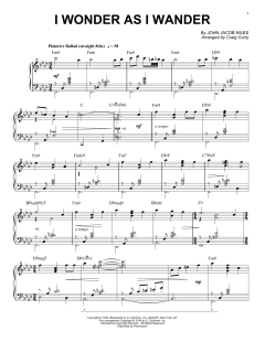 I Wonder As I Wander von John Jacob Niles (Download) 