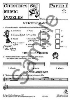 Chester's Music Puzzles - Set 5 von Carol Barratt 