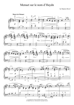 Menuet Sur Le Nom D'Haydn von Maurice Ravel (Download) 
