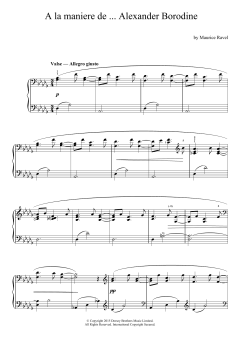 A La Maniere De Borodine von Maurice Ravel (Download) 