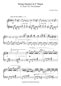 String Quartet In F Major - II. Assez Vif, Tres Rythme von Maurice Ravel (Download) 