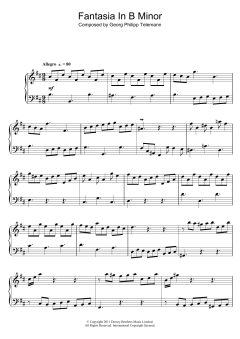 Fantasia In B Minor von Georg Philipp Telemann (Download) 