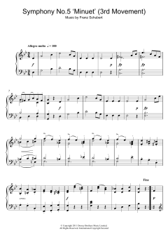 Symphony No.5 in B Flat Major - 3rd Movement: Minuet - Allegro molto von Franz Schubert (Download) 