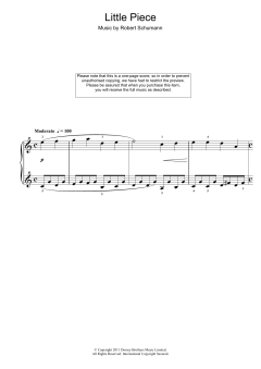 Little Piece von Robert Schumann (Download) 
