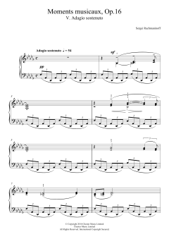 Moments musicaux Op.16, No.5 Adagio sostenuto von Sergei Rachmaninoff (Download) 