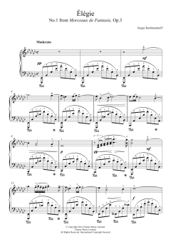 Elegie (No.1 from Morceaux de Fantasie, Op.3) von Sergei Rachmaninoff (Download) 