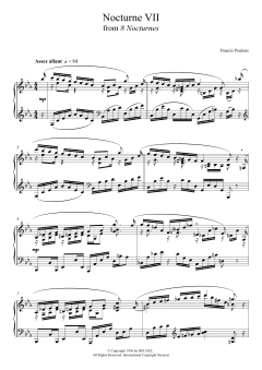 8 Nocturnes - VII. (Assez Allant) von Francis Poulenc (Download) 