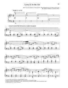 Love Is In The Air von Stephen Sondheim (Download) 
