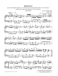 Badinerie von Johann Sebastian Bach (Download) 