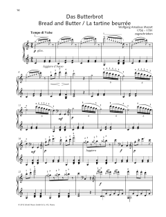 Bread and Butter von Wolfgang Amadeus Mozart (Download) 