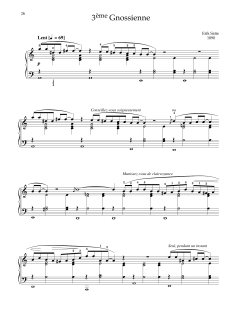 3eme Gnossienne von Erik Satie (Download) 