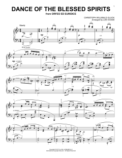 Dance Of The Spirits von Christoph Willibald von Gluck (Download) 