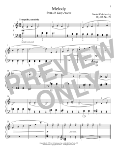 Melody, Op. 89, No. 29 (Download) 