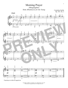 Morning Prayer (Morgengebet), Op. 101, No. 2 von Cornelius Gurlitt (Download) 
