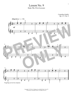 Allegretto, Op. 117, No. 9 von Cornelius Gurlitt (Download) 