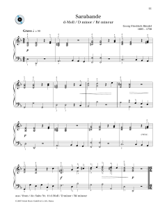 Sarabande D minor von George Frideric Handel (Download) 