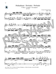 Prelude F major von Johann Sebastian Bach (Download) 