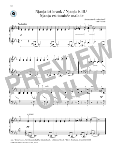 Njanja is ill von Alexander Gretchaninoff (Download) 