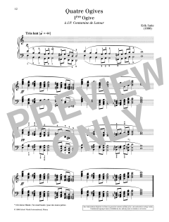 1ère Ogive von Erik Satie (Download) 