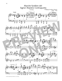 March funèbre del Signor Maestro Contrapunto von Wolfgang Amadeus Mozart (Download) 