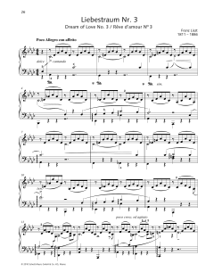 Dream of Love No. 3 von Franz Liszt (Download) 