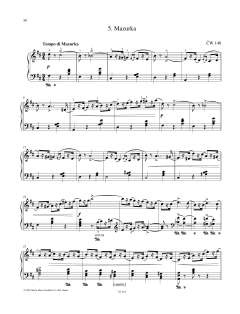 Mazurka von Pyotr Il'yich Tchaikovsky (Download) 