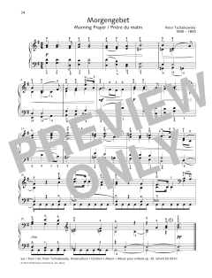 Morning Prayer von Pyotr Il'yich Tchaikovsky (Download) 