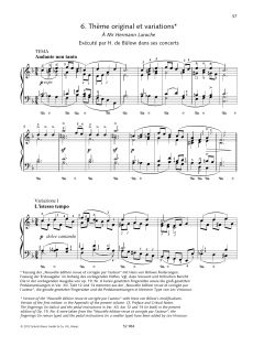 Thème original et variations von Pyotr Il'yich Tchaikovsky (Download) 