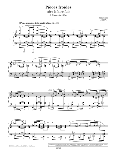 Air à faire fuir No. 1 von Erik Satie (Download) 