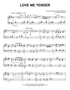 Love Me Tender [Jazz version] von Elvis Presley (Download) 