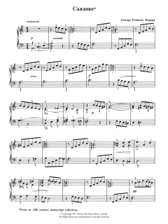 Canzone von George Frideric Handel (Download) 