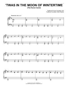 The Huron Carol ('Twas In The Moon Of Wintertime) (Download) 