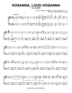 Hosanna, Loud Hosanna von Gesangbuch der Herzogl (Download) 
