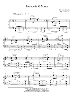 Prelude, Op. 28, No. 22 von Frédéric Chopin (Download) 