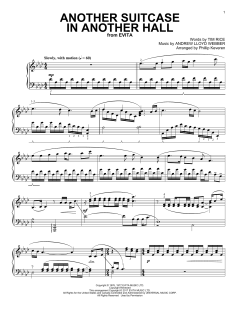Another Suitcase In Another Hall von Tim Rice (Download) 