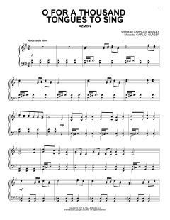 O For A Thousand Tongues To Sing von Lowell Mason (Download) 