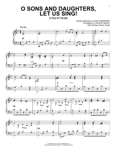 O Sons And Daughters, Let Us Sing! von Jean Tisserand (Download) 
