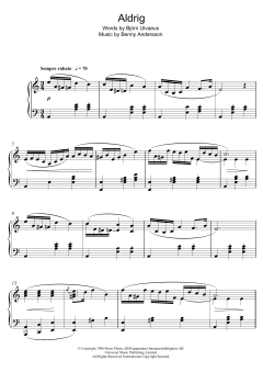 Aldrig von Benny Andersson (Download) 