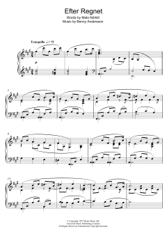 Efter Regnet von Benny Andersson (Download) 