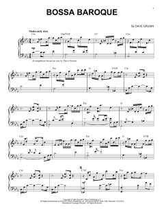 Bossa Baroque von Dave Grusin (Download) 