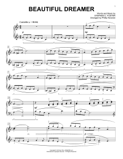 Beautiful Dreamer [Classical version] von Stephen C. Foster (Download) 