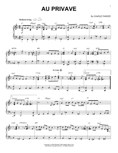 Au Privave von Charlie Parker (Download) 