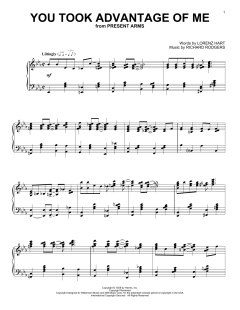 You Took Advantage Of Me von Lorenz Hart (Download) 