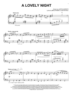 A Lovely Night von Benj Pasek (Download) 