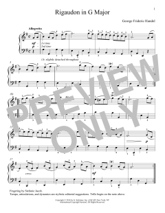 Rigaudon von George Frideric Handel (Download) 