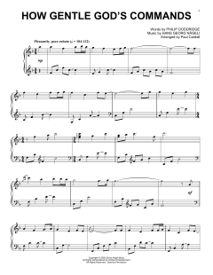 How Gentle God's Commands von Hans Georg Nägeli (Download) 
