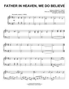 Father In Heaven, We Do Believe von Parley P. Pratt (Download) 