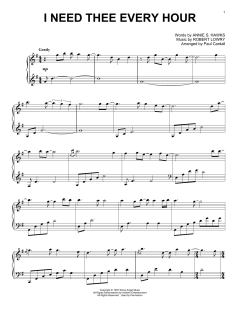 I Need Thee Every Hour von Robert Lowry (Download) 