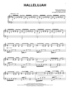 Hallelujah von Leonard Cohen (Download) 